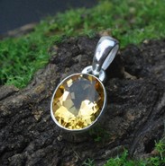 Cytryn wisiorek srebro 925 (W9)