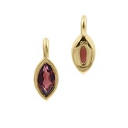 Granat zawieszka markiza srebro 925 (Z7)