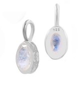 Kamień księżycowy zawieszka owal  srebro Z12