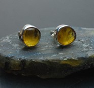Bursztyn bałtycki  kolczyki  srebro 925 (K1)
