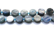 Kyanit  surowe pastylki 10 mm  - sznur