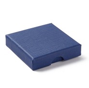 Opakowanie na biżuterię  7x7x1.6 granatowy  (F4)
