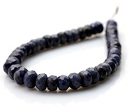 Szafir fasetowane oponki 7 mm - sznur 18 cm