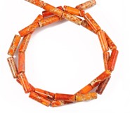 Jaspis cesarski walce 13/4 mm  ( pomarańczowy)