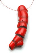 Koral czerwony korzeń - zawieszka ( K4)