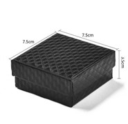 Opakowanie na biżuterię 7,5 cm czarny (F3)