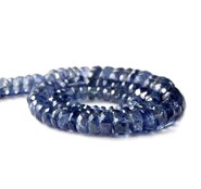 Kyanit fasetowane oponki 5 mm-3 mm  - sznur 40 cm