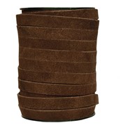 Rzemień zamszowy brązowy 10 mm -  1 metr  ( IN)