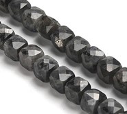Larvikit fasetowane kostki 7 mm - sznur