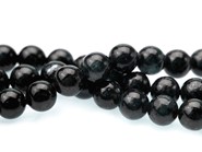 Kyanit czarny kule 6 mm - sznur