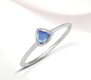 Labradoryt  pierścionek trójkąt 4 mm  (R9)