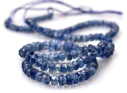 Kyanit fasetowane oponki 5,5 mm  - sznur 21 cm