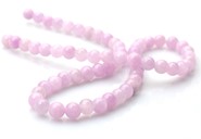 Jadeit kule 6 mm -  sznur ( lilaróż  2)