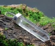 Kryształ górski wisiorek srebro 925 (W1)