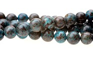 Jaspis niebieski  kule 6 mm- sznur