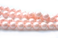 Perła muszlowa kule 6 mm - sznur  ( różowy)