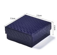 Opakowanie na biżuterię 7,5 cm granatowe (F3)