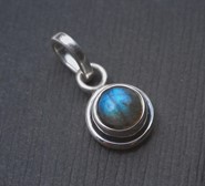 Labradoryt wisiorek srebro 925  ( W6)