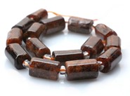 Granat  walce - sznur 18 cm