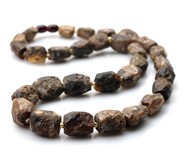 Naszyjnik bursztyn bałtycki - sznur  (N7)