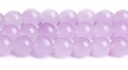 Jadeit kule 8 mm -  sznur ( lilaróż )