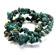 Turkus tybetański  sieczka  - sznur 40 cm