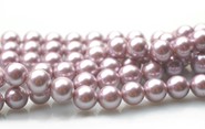 Perła muszlowa kule 6 mm - sznur ( lilaróż )