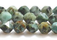 Turkus afrykański fasetowane bryłki 8 mm - 4 szt