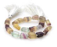 Fluoryt fasetowane bryłki  - sznur 24 cm (IN)