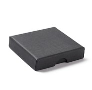 Opakowanie na biżuterię  7x7x1.6 czarny (F4)
