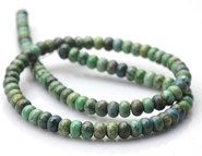 Turkus tybetański oponki 6 mm - sznur
