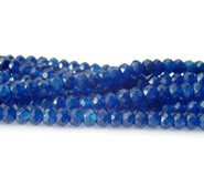 Jadeit  fasetow. oponki  4 mm - sznur (lapisowy)