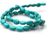 TURKUS  XINJIANG bryłki 10 mm - sznur