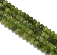 Nefryt kanadyjski  fasetow. oponki  4 mm - sznur