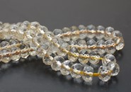 Cytryn  fasetowane oponki 6 mm - sznur 18 cm