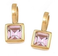 Stal chirurgiczna kwadrat z cyrkonią (Rose 1 )