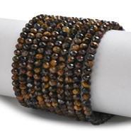 Tygrysie oko fasetow. oponki  4 mm -sznur