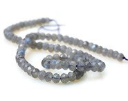 Labradoryt oponki fasetowane  6 mm  - sznur (A)