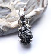 Diament surowy wisiorek srebro 925 (W1)