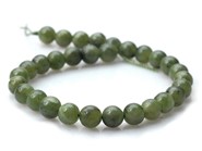Nefryt kanadyjski  kule  6 mm  - sznur 19 cm