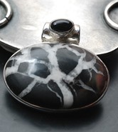 Septarian wisiorek srebro 925  ( W1)