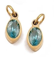 Stal chirurgiczna owal z cyrkonią ( Turkusowy)