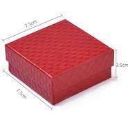 Opakowanie na biżuterię 7,5 cm czerwone (F3)