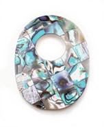 Muszla paua  -  zawieszka ( Z10 )