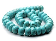 Howlit turkusowy  oponki 14 mm - sznur