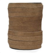 Rzemień zamszowy j. brązowy 10 mm -  1 metr  ( IN)