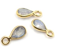 Labradoryt zawieszka kropla  srebro 925 (Z16)