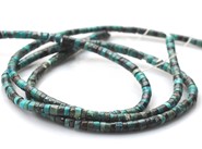 Turkus tybetański krążki - sznur